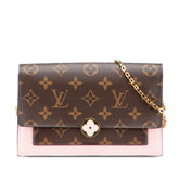 Monogram Flore Wallet On Chain